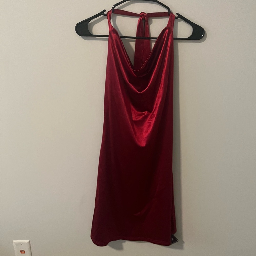Red Silk Dress